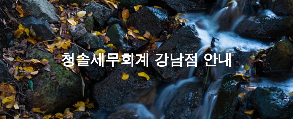 청솔세무회계 강남점 안내
