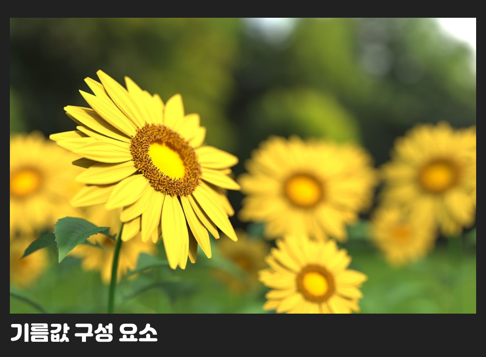 기름값 구성 요소