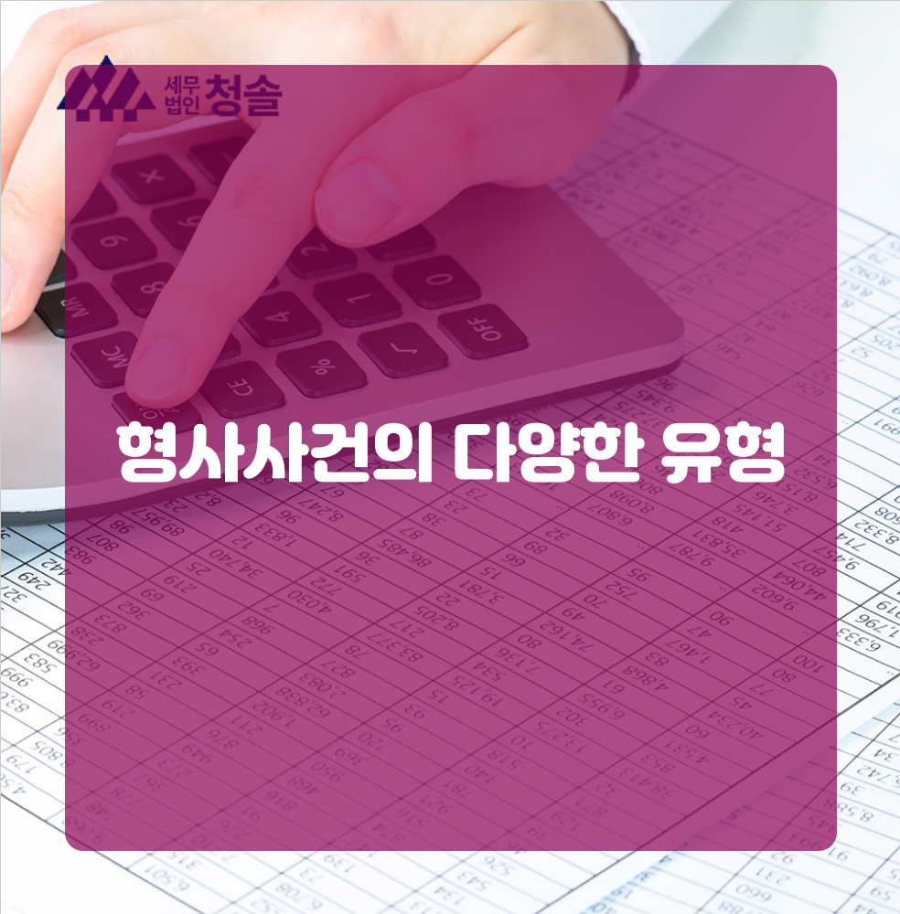 형사사건의 다양한 유형