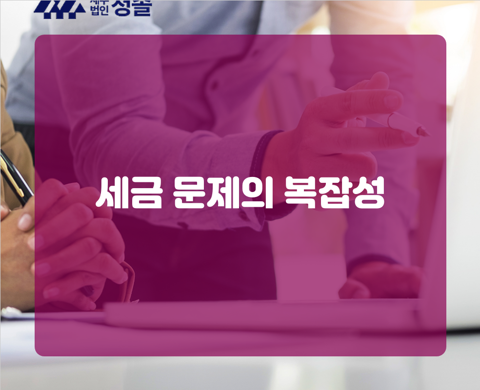 세금 문제의 복잡성
