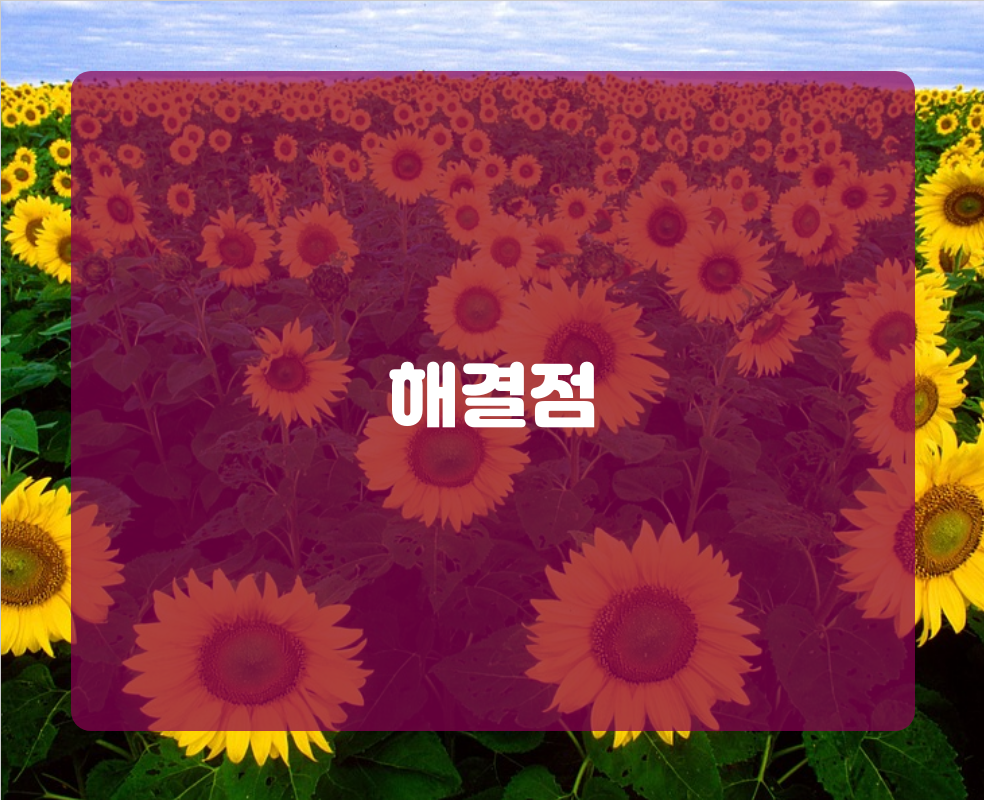 해결점